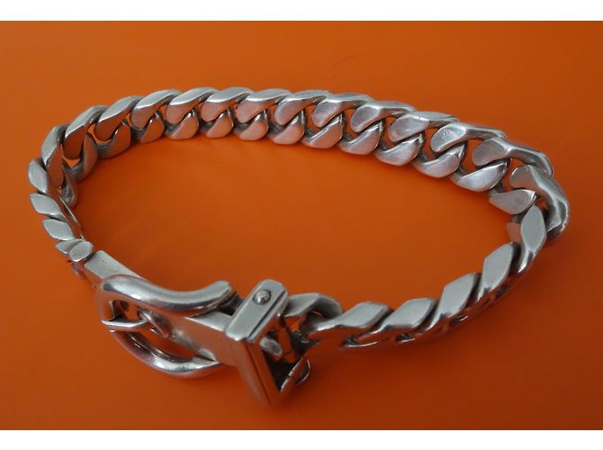 Hermès Pulsera HERMES SELLIER Plata - vista 6