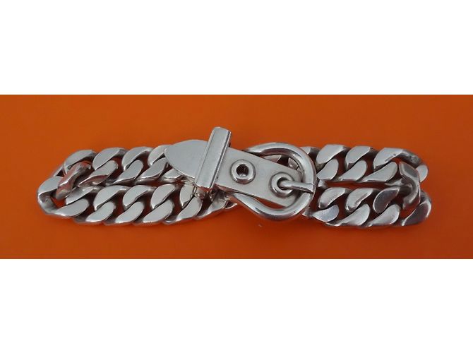 Hermès Pulsera HERMES SELLIER Plata - vista 9