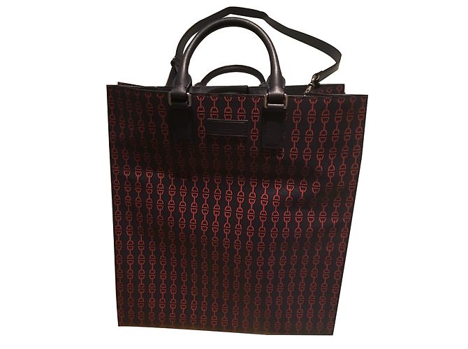 Gucci Ledertasche Marineblau Mehrfarben - Ansicht 2