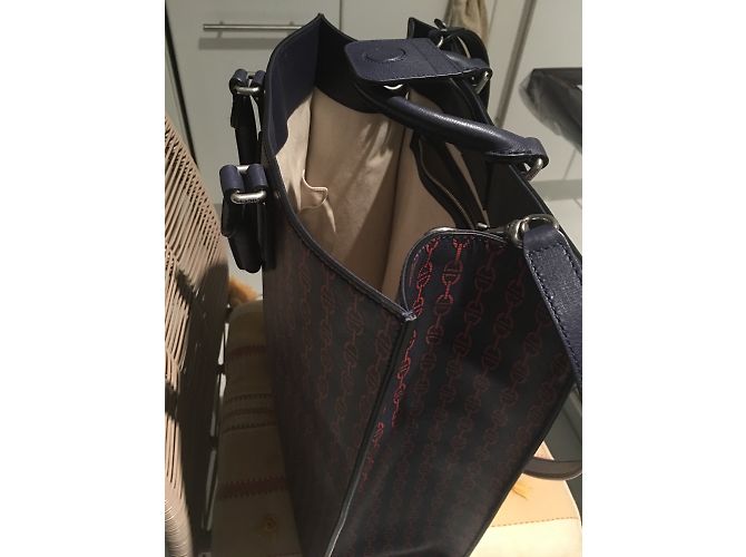 Gucci Ledertasche Marineblau Mehrfarben - Ansicht 3