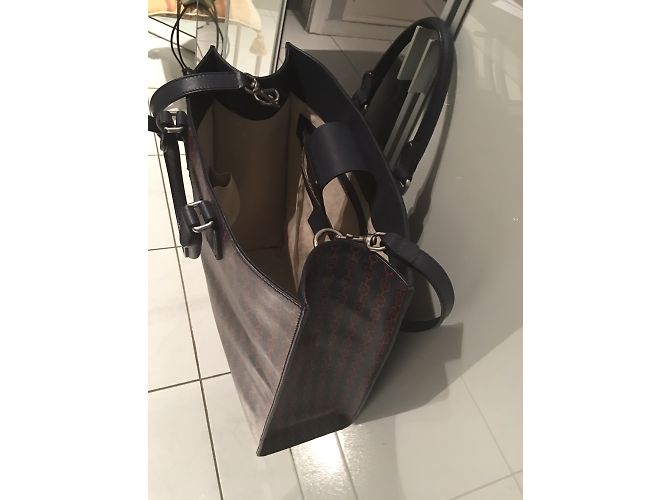 Gucci Ledertasche Marineblau Mehrfarben - Ansicht 4