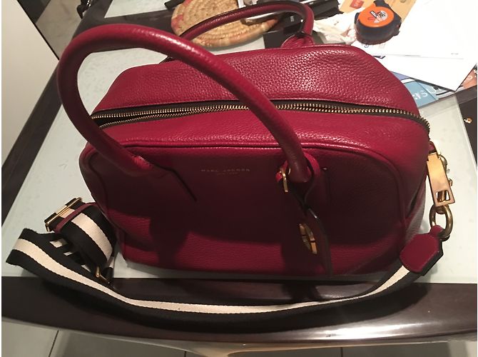 Marc Jacobs Handtasche aus Lammleder Dunkelrot Bordeaux - Ansicht 4
