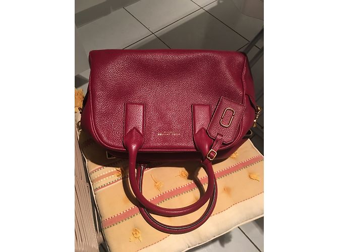 Marc Jacobs Handtasche aus Lammleder Dunkelrot Bordeaux - Ansicht 6