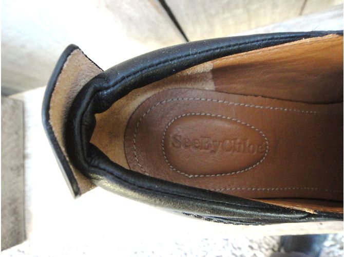 Stivaletti See by Chloé in pelle nera Nero - vista 3