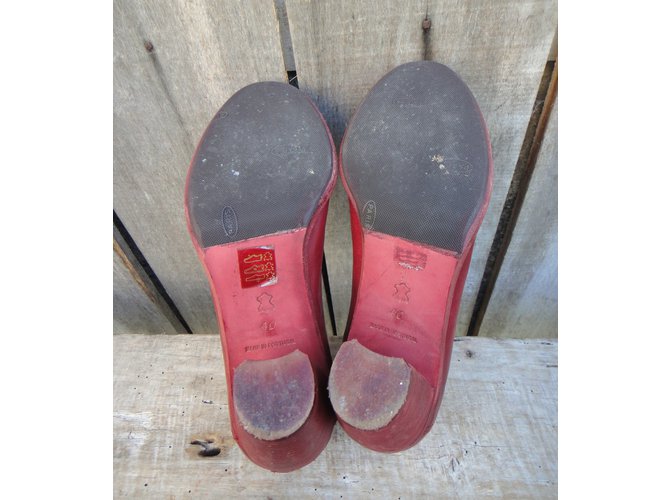 Botines de piel roja Cotélac - vista 4