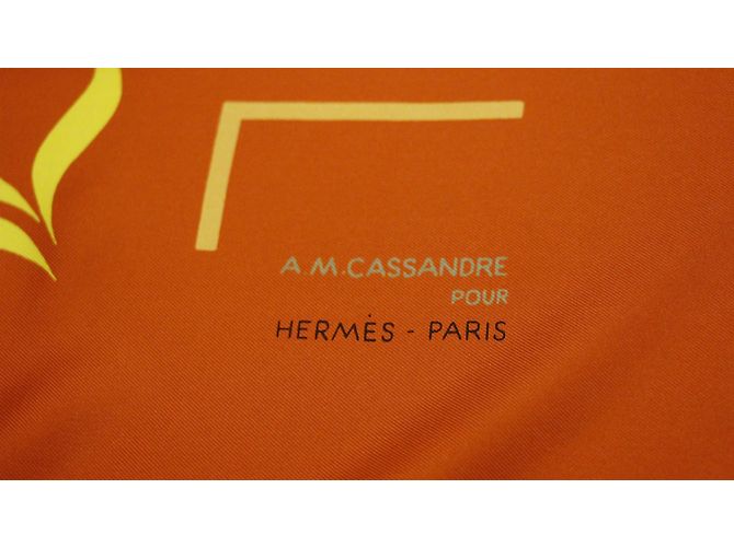 Hermès Lenços de seda Vermelho - vista 4