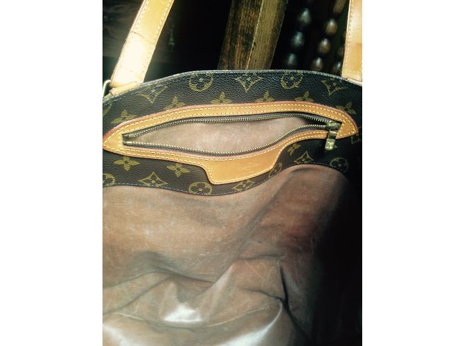 Neverfull Louis Vuitton Grand shopping monogram tote Brown - view 10