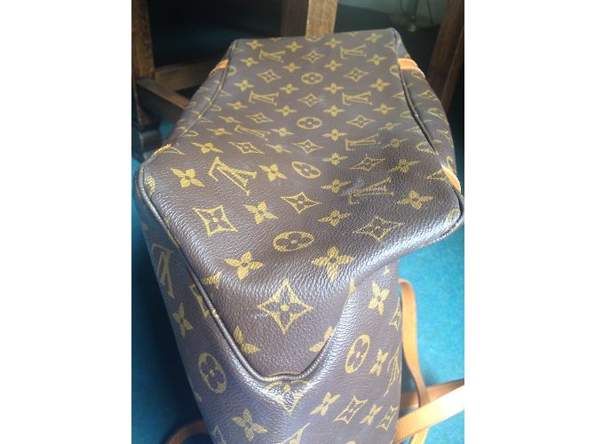 Neverfull Louis Vuitton Grand shopping monogram tote Brown - view 12