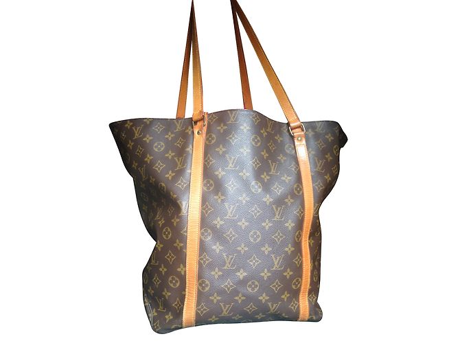 Neverfull Louis Vuitton Grand shopping monogram tote Brown - view 2