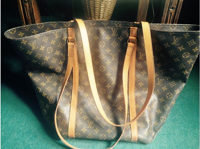 Neverfull Louis Vuitton Grand shopping monogram tote Brown - view 4