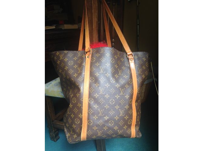 Neverfull Louis Vuitton Grand shopping monogram tote Brown - view 7