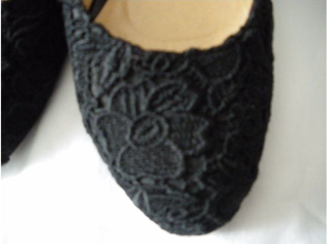 Décolleté Tara Jarmon in pizzo nero 40FR - vista 6