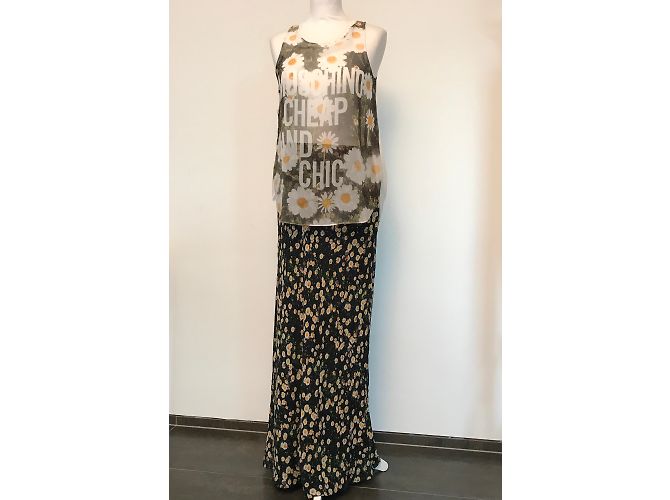 Top Moschino Cheap And Chic de algodón con estampado de margaritas Multicolor - vista 3