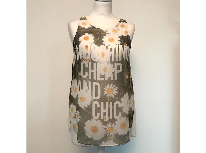 Top Moschino Cheap And Chic de algodón con estampado de margaritas Multicolor - vista 5
