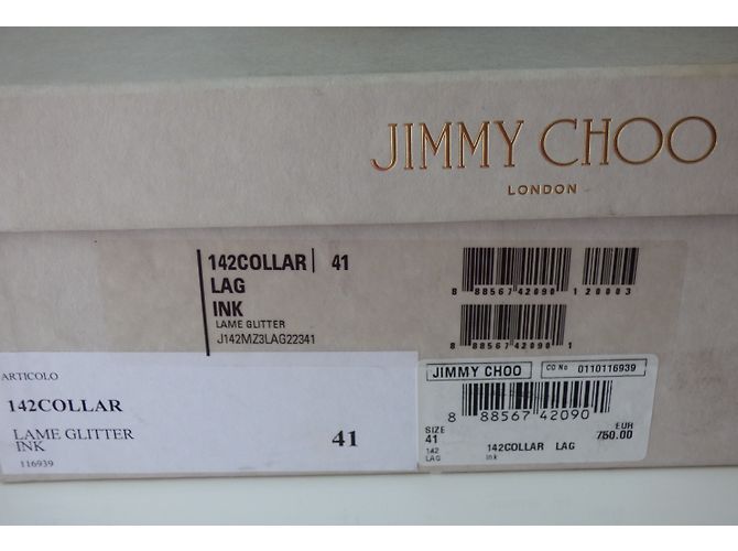 Sandali con plateau Jimmy Choo Collar Nero Blu - vista 20