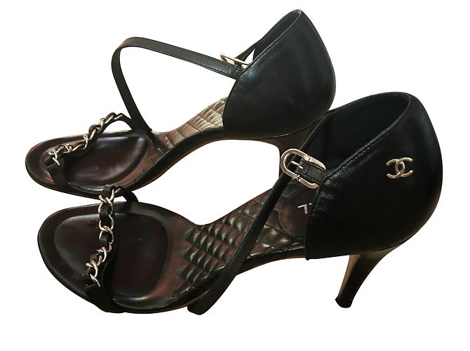 Chanel Sandalen Schwarz - Ansicht 2