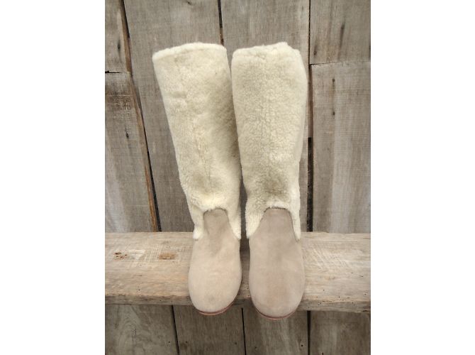 Botas See by Chloé de cuero blanco 40 - vista 4