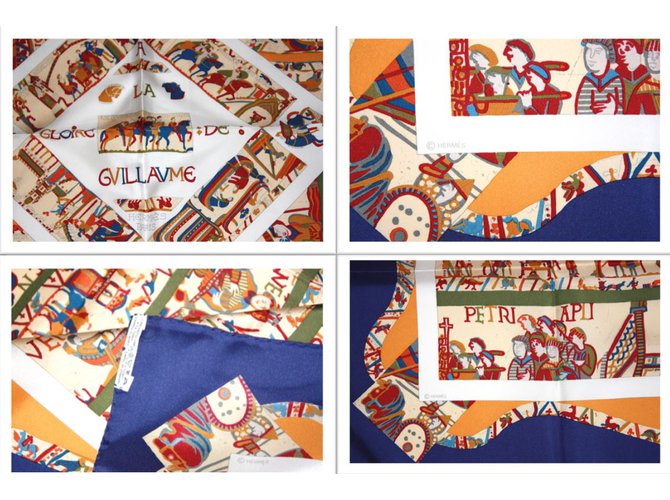 Hermès "La Gloire de Guillaume" Multicolore Blu navy - vista 6