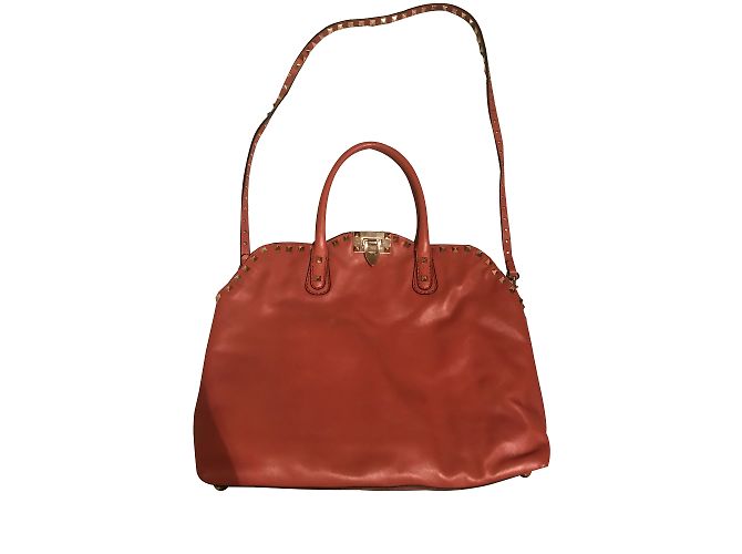 Borsa Valentino Garavani in pelle color caramello - vista 2