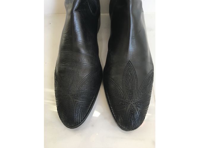 Prada Thigh boots black lamb - view 4
