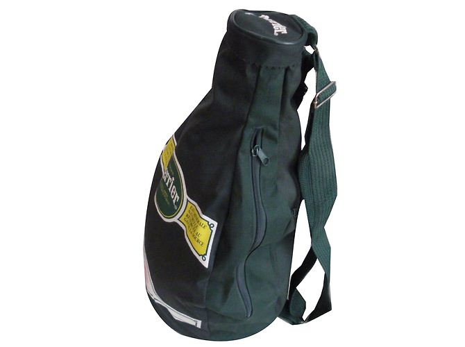 Autre Marque Rucksack aus Stoff Khaki - Ansicht 2
