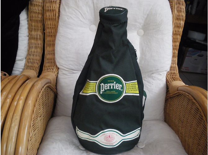 Autre Marque Rucksack aus Stoff Khaki - Ansicht 3
