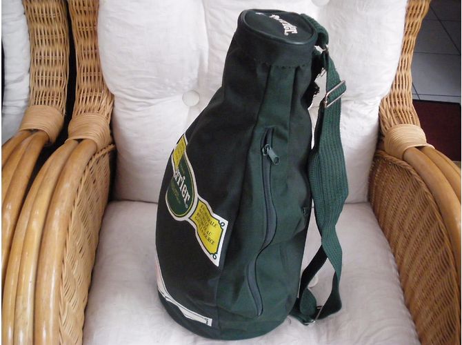 Autre Marque Rucksack aus Stoff Khaki - Ansicht 4