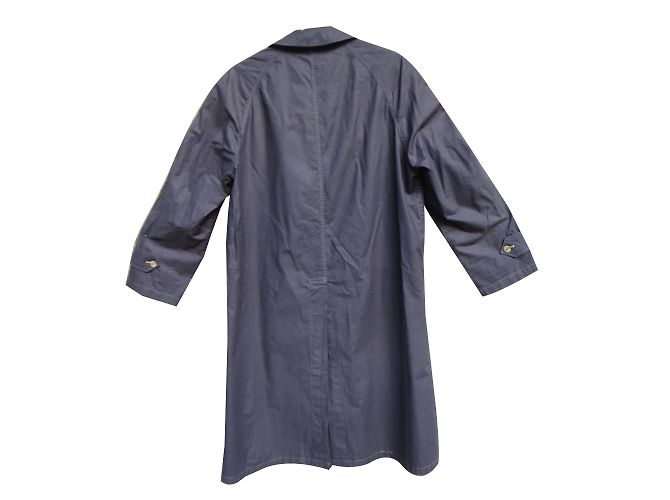 Impermeabile Burberry in cotone color melanzana - vista 2