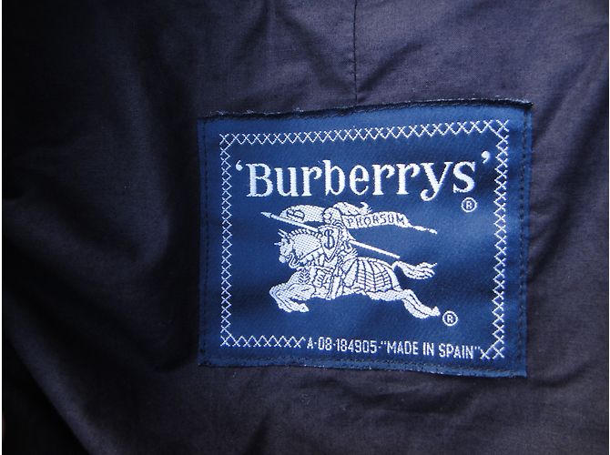Impermeabile Burberry in cotone color melanzana - vista 5