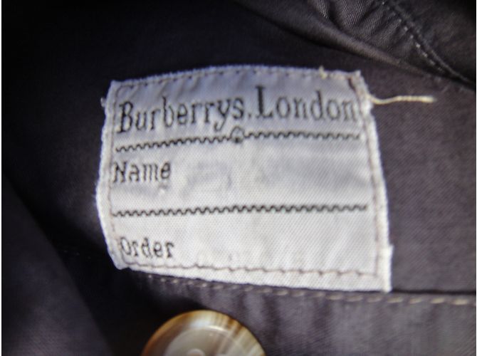 Impermeabile Burberry in cotone color melanzana - vista 7