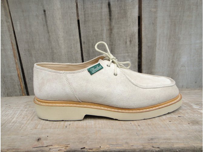 Paraboot Courcelle Derbies Weiß Wildleder - Ansicht 5