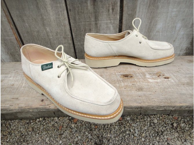 Paraboot Courcelle Derbies Weiß Wildleder - Ansicht 6