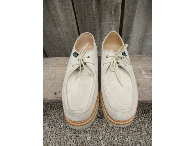 Paraboot Courcelle Derbies Weiß Wildleder - Ansicht 7