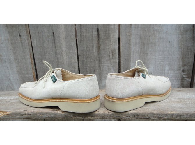 Paraboot Courcelle Derbies Weiß Wildleder - Ansicht 8
