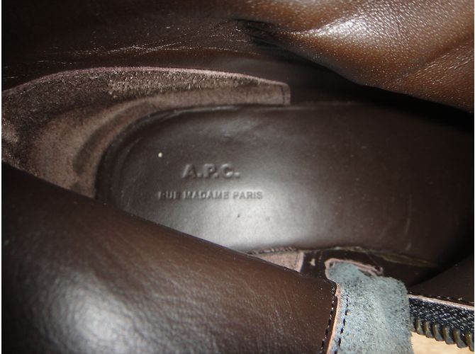 Apc Black Leather Boots - view 3