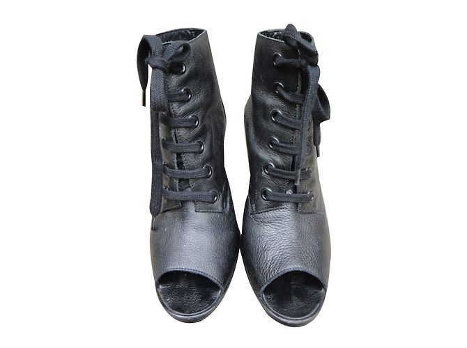 Stivaletti Claudie Pierlot in pelle nera Nero - vista 2