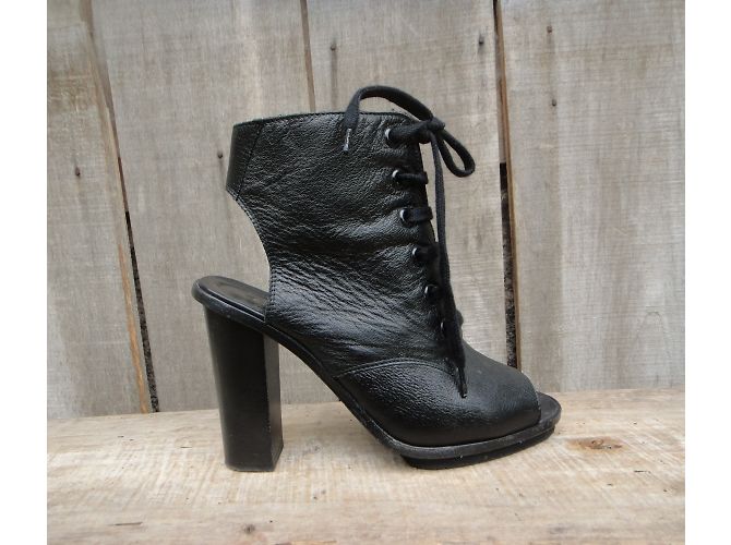 Stivaletti Claudie Pierlot in pelle nera Nero - vista 3