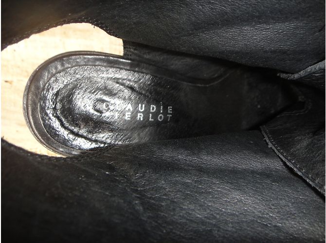 Stivaletti Claudie Pierlot in pelle nera Nero - vista 4