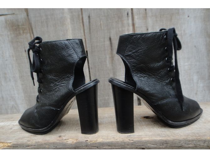 Stivaletti Claudie Pierlot in pelle nera Nero - vista 5