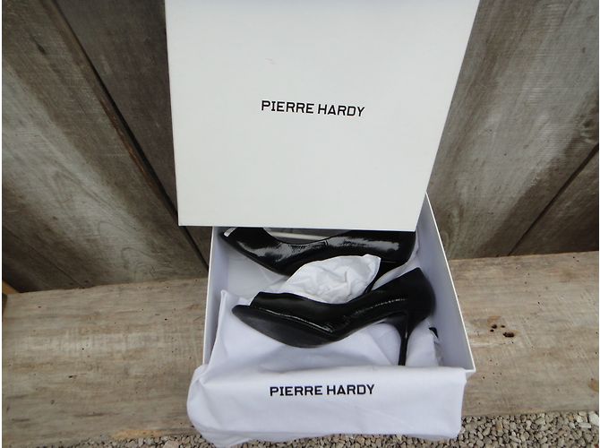 Pierre Hardy Open Toe Pumps Schwarz Lackleder 37 - Ansicht 3