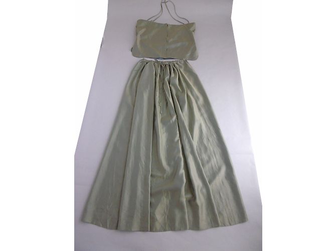 Conjunto de falda maxi y top de Chanel Verde - vista 14