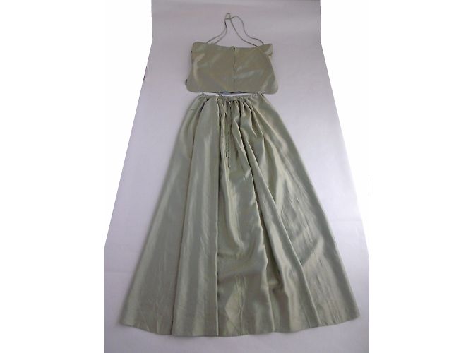 Conjunto de falda maxi y top de Chanel Verde - vista 16