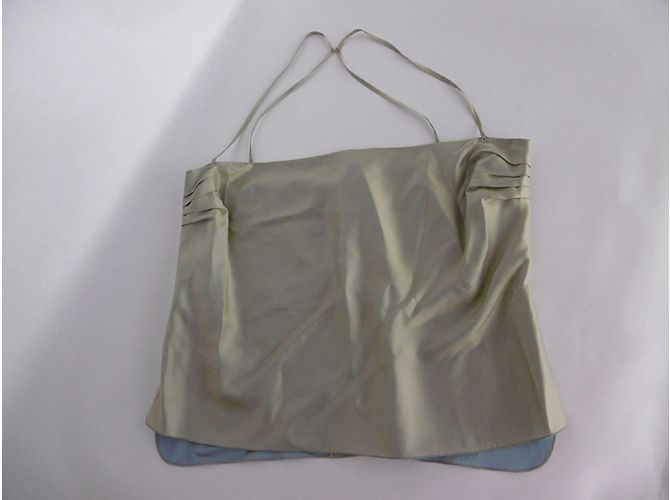 Conjunto de falda maxi y top de Chanel Verde - vista 3