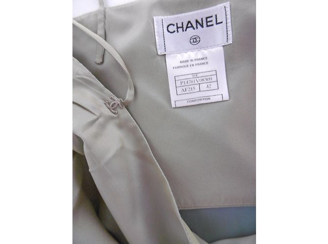 Conjunto de falda maxi y top de Chanel Verde - vista 5