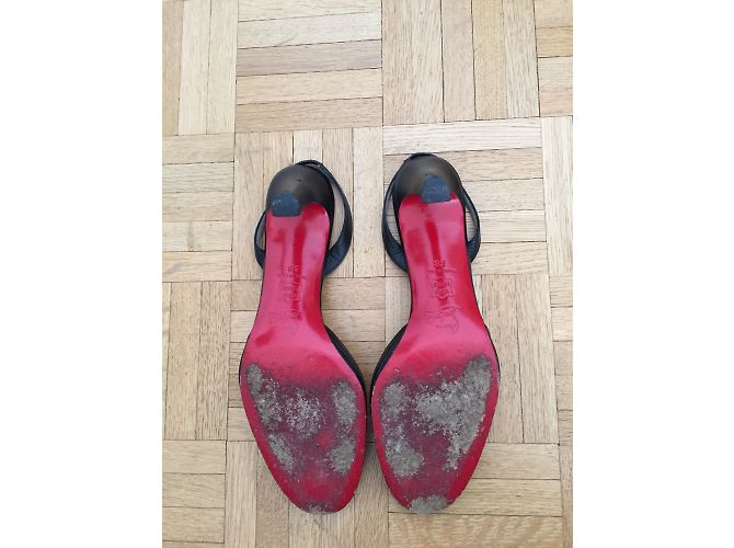Décolleté Christian Louboutin in pelle nera 38FR - vista 5