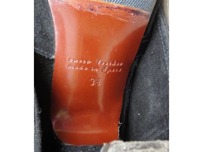 Bottes Chie Mihara en daim noir 38 - vue 10