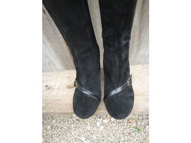 Bottes Chie Mihara en daim noir 38 - vue 6