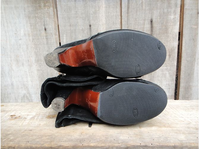 Bottes Chie Mihara en daim noir 38 - vue 9