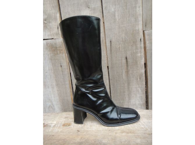 Botas Free Lance de piel barnizada negra Negro - vista 3