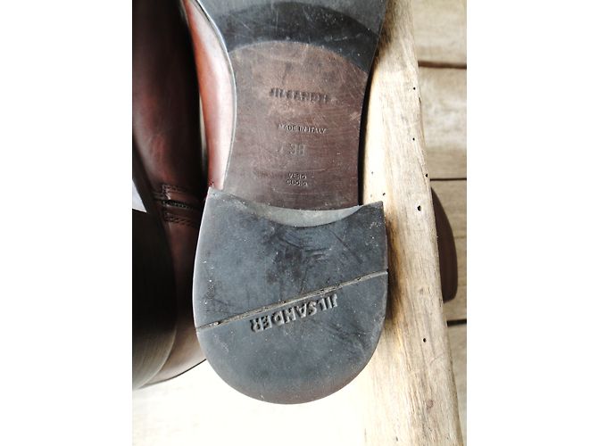 Botas Jil Sander de piel marrón Talla 38 Castaño - vista 8